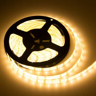 LED Strip Lights 12V Waterproof, Dustproof SMD5050 in  Warm White 5-metre Rolls. Brand New Products.