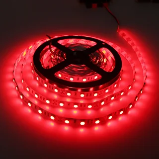 LED Strip Lights 12Volts Non-Waterproof SMD5050 in 5-metre Rolls. Assorted Colours. Brand New Items.