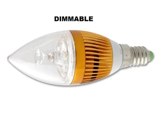 Dimmable LED Light Bulbs Warm White Candle Design. Only Sold in Pairs. Brand New Products.