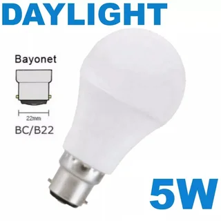 LED Light Bulbs 5W Dimmable in B22 220V. Brand New Products.