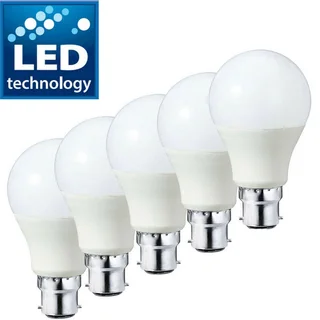 LED Light Bulbs 5W Dimmable in B22 220V. Brand New Products.