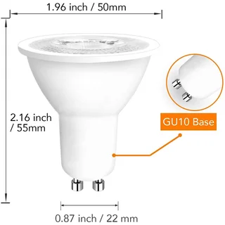 LED Light Bulbs Warm White 6W GU10 220V Dimmable Downlights Spotlights Ceiling Lights. Brand NEW.