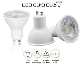 Non-Dimmable LED Light Bulbs Natural White 6W GU10 220V Downlights Spotlights Ceiling Lights. NEW