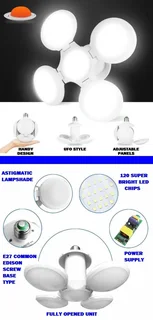 LED Lamp Foldable UFO Football Shape 220V. Unique and Novelty Deformable Design. Brand New Products.