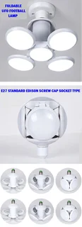 LED Lamp Foldable UFO Football Shape 220V. Unique and Novelty Deformable Design. Brand New Products.