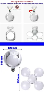 LED Lamp Foldable UFO Football Shape 220V. Unique and Novelty Deformable Design. Brand New Products.