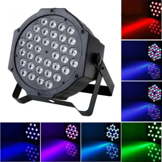 54 Rgb Leds Flat Parcan Light. Ideal For Dj Light, Stage Light, Disco Party Light. Brand New Product