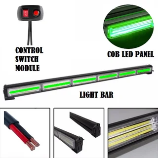 Green Strobe Flash COB LED Vehicle Warning Emergency Hazard Light Bar. Super Bright. Brand New Units