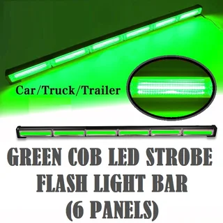 Green Strobe Flash COB LED Vehicle Warning Emergency Hazard Light Bar. Super Bright. Brand New Units
