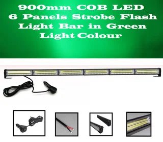 Green Strobe Flash COB LED Vehicle Warning Emergency Hazard Light Bar. Super Bright. Brand New Units