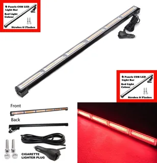 RED Vehicle Flash Warning LED Emergency Strobe Light Bar Brand New Products.