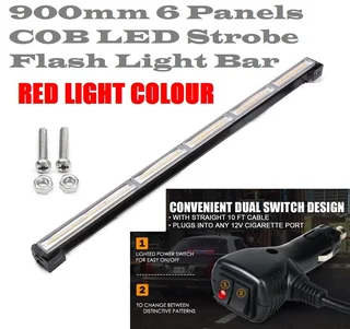 RED Vehicle Flash Warning LED Emergency Strobe Light Bar Brand New Products.