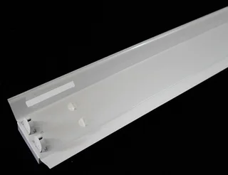 T8 Double Open Channel LED Tube Light Fitting with Reflector 1500mm 5ft 1.5m. Brand New Products.