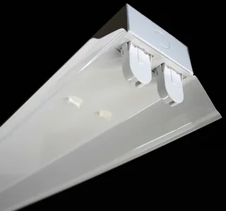 T8 Double Open Channel LED Tube Light Fitting with Reflector 1500mm 5ft 1.5m. Brand New Products.
