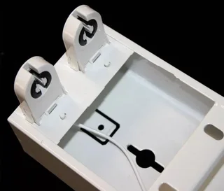 T8 Double Open Channel LED Tube Light Fitting with Reflector 1500mm 5ft 1.5m. Brand New Products.