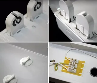 T8 Double Open Channel LED Tube Light Fitting with Reflector 1500mm 5ft 1.5m. Brand New Products.