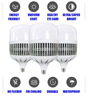50W LED Light Bulb E27 Universal Standard Edison Screw Cap in Warm White Light Colour.Brand NEW.