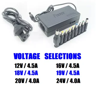 Universal Power Adapter with Connector Plugs for Laptops or Mobile Devices. Brand New Products.