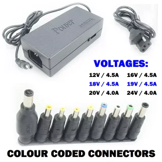 Universal Power Adapter with Connector Plugs for Laptops or Mobile Devices. Brand New Products.