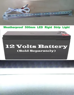 12V LED Rigid 50cm Strip Lights With On/Off Switch. Ideal For Use As Loadshedding Lamps. Brand New.