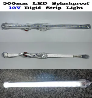 12V LED Rigid 50cm Strip Lights With On/Off Switch. Ideal For Use As Loadshedding Lamps. Brand New.
