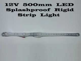 12V LED Rigid 50cm Strip Lights With On/Off Switch. Ideal For Use As Loadshedding Lamps. Brand New.