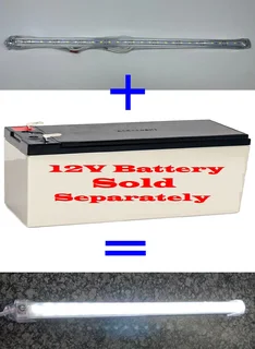 12V LED Rigid 50cm Strip Lights With On/Off Switch. Ideal For Use As Loadshedding Lamps. Brand New.