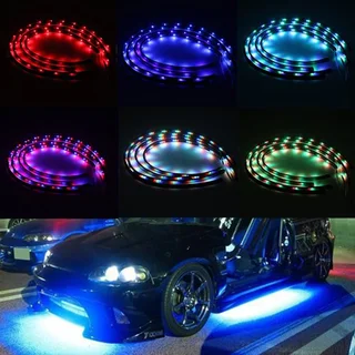 LED Flashing Strobing Strip Lights: 12V 60cm Length. Ideal for Deco or Vehicles. Brand New Products.