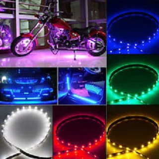 LED Flashing Strobing Strip Lights: 12V 60cm Length. Ideal for Deco or Vehicles. Brand New Products.