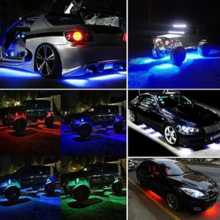 LED Flashing Strobing Strip Lights: 12V 60cm Length. Ideal for Deco or Vehicles. Brand New Products.