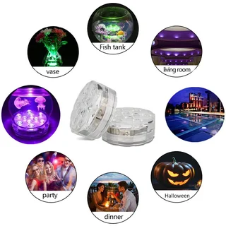 Waterproof RGB LED MultiColour Remote Controlled Submersible Lamp. Its Party Time Brand New Products