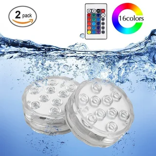 Waterproof RGB LED MultiColour Remote Controlled Submersible Lamp. Its Party Time Brand New Products
