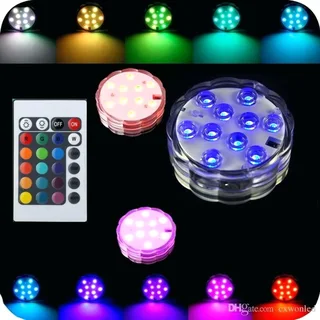 Waterproof RGB LED MultiColour Remote Controlled Submersible Lamp. Its Party Time Brand New Products