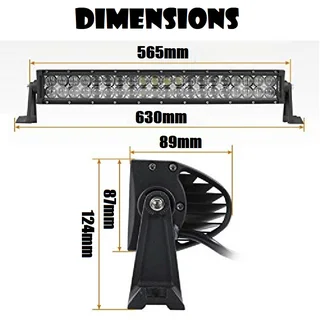 LED LIght Bar Double Row 120W 5D Optic Design Combo Beam DC10~32V in Cool White. Brand New Products.
