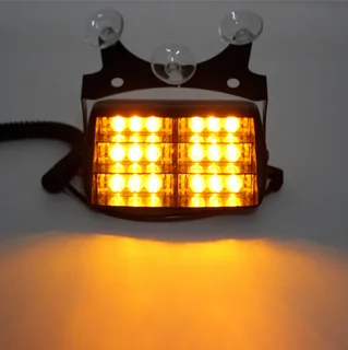 Yellow Amber Orange LED Strobe Vehicle Windscreen Flash Dashboard Light. Brand New Products.