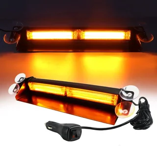 Amber Orange Yellow COB LED Vehicle Dashboard Flash Warning Windscreen Light. Brand New Products.