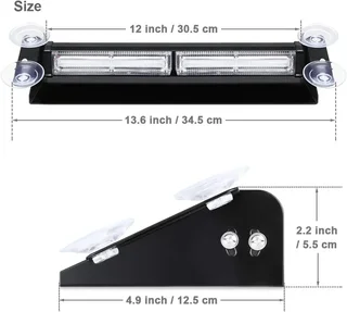 Cool White COB LED Vehicle Dashboard Flash Hazard Warning Windscreen Dash Light. Brand New Products.