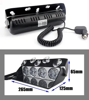 Green LED Strobe Flash Vehicle Windscreen Warning Dashboard Light with 16 Modes. Brand New Products.
