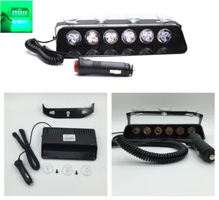 Green Ultra Bright LED Strobe Flash Vehicle Windscreen Dashboard Warning Light. Brand NEW Products.