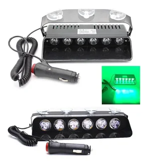 Green Ultra Bright LED Strobe Flash Vehicle Windscreen Dashboard Warning Light. Brand NEW Products.