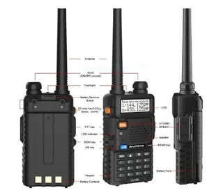 BAOFENG UV-5R Walkie Talkie VHF UHF Dual Band 8W Handheld Two Way Radio / Transceiver. All Brand New
