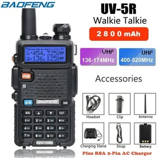 BAOFENG UV-5R Walkie Talkie VHF UHF Dual Band 8W Handheld Two Way Radio / Transceiver. All Brand New