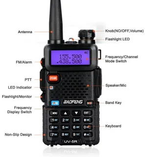 BAOFENG UV-5R Walkie Talkie VHF UHF Dual Band 8W Handheld Two Way Radio / Transceiver. All Brand New