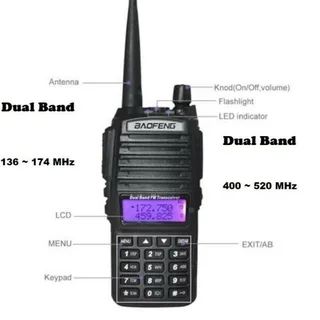 BAOFENG UV-82 Upgrade Walkie Talkie VHF UHF Dual Band Two Way Radio Transceivers. Brand New Products