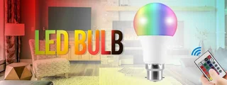 Colour Changing LED RGB Light Bulb with Wireless IR Remote Control. MultiColour. Brand New Products.