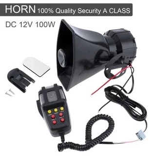 New Stock 12V 100W Car Vehicle Alarm Siren Horn with Loudspeaker Microphone. Brand New Products.
