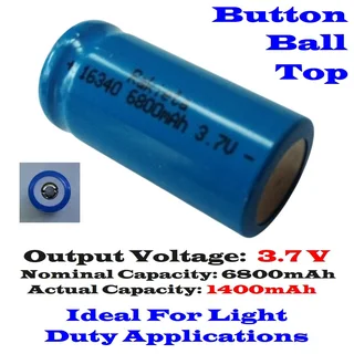 Set Of 2 Rechargeable 16340 CR123A 3.7V Lithium-ion Batteries/Cells. Brand New. Collections Allowed.