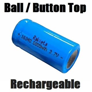 Set Of 2 Rechargeable 16340 CR123A 3.7V Lithium-ion Batteries/Cells. Brand New. Collections Allowed.