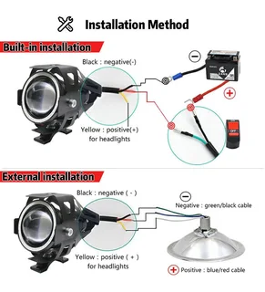 LED Angel Eye Spotlights, Devil Eye Universal Auxiliary Halo Ring Spotlights. Brand New Products.