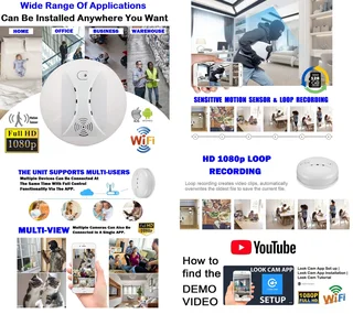 Latest Wireless Smoke Detector HD Spy Camera with WiFi, Motion Detector And More. Brand New Products